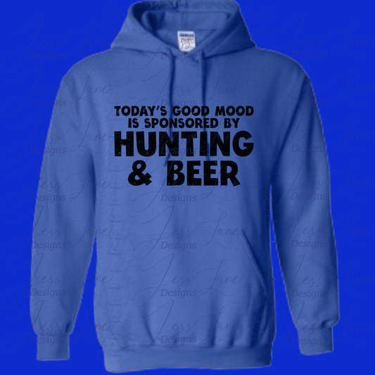 Today's Good Mood is Sponsored by Hunting & Beer Hoodie