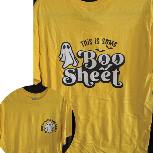 This is Some Boo Sheet with Pocket Design T-shirt