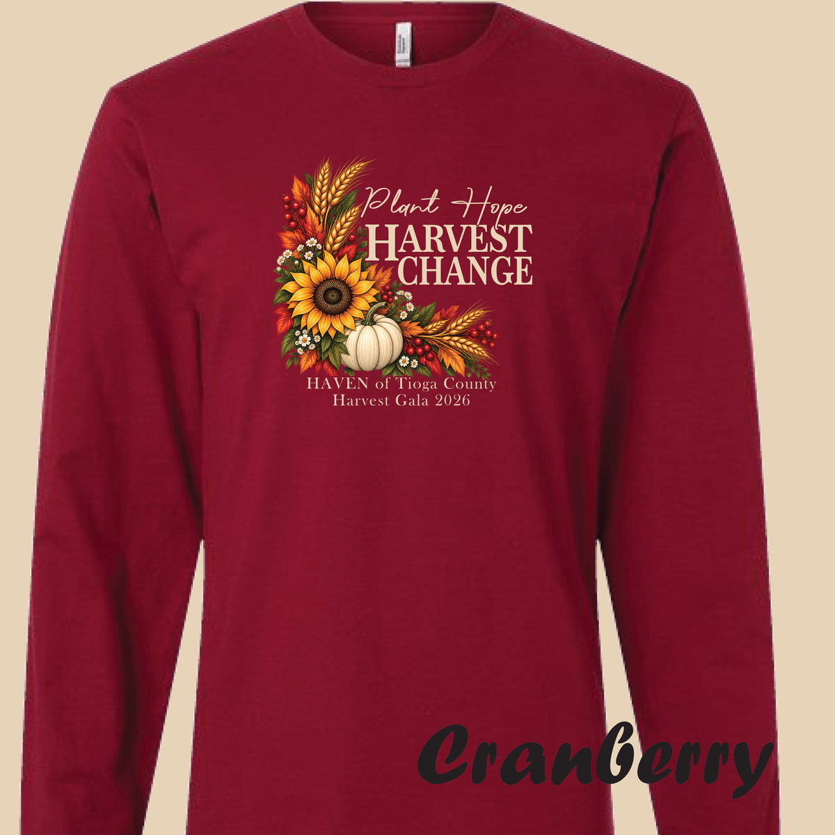 Plant Hope Harvest Change Front Only Long Sleeve