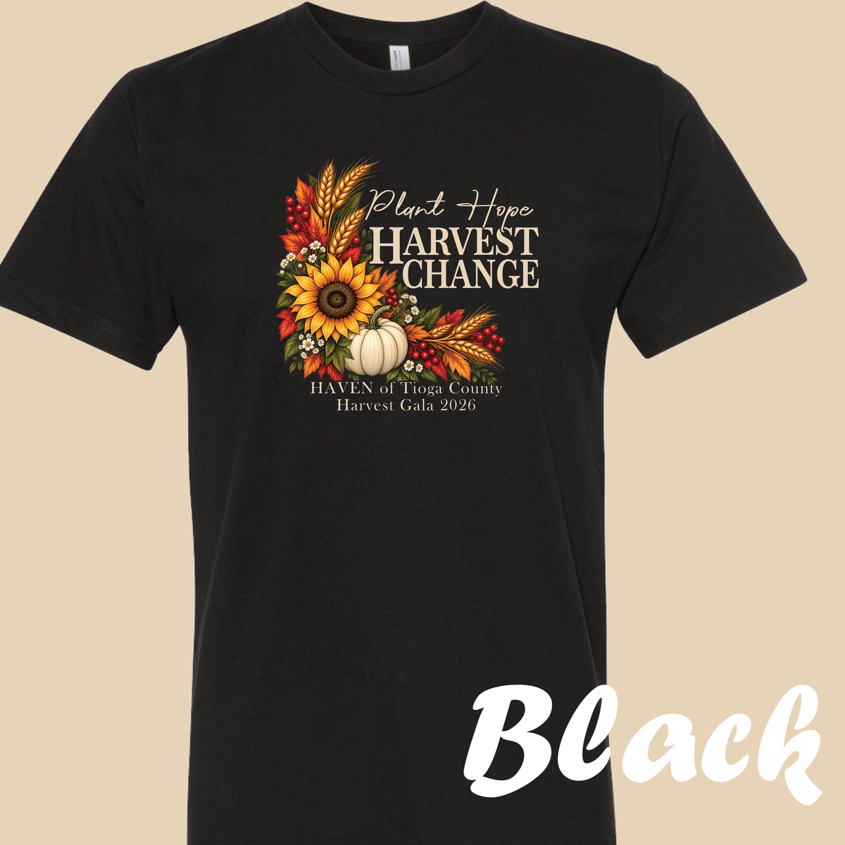 Plant Hope Harvest Change Front only T-shirt