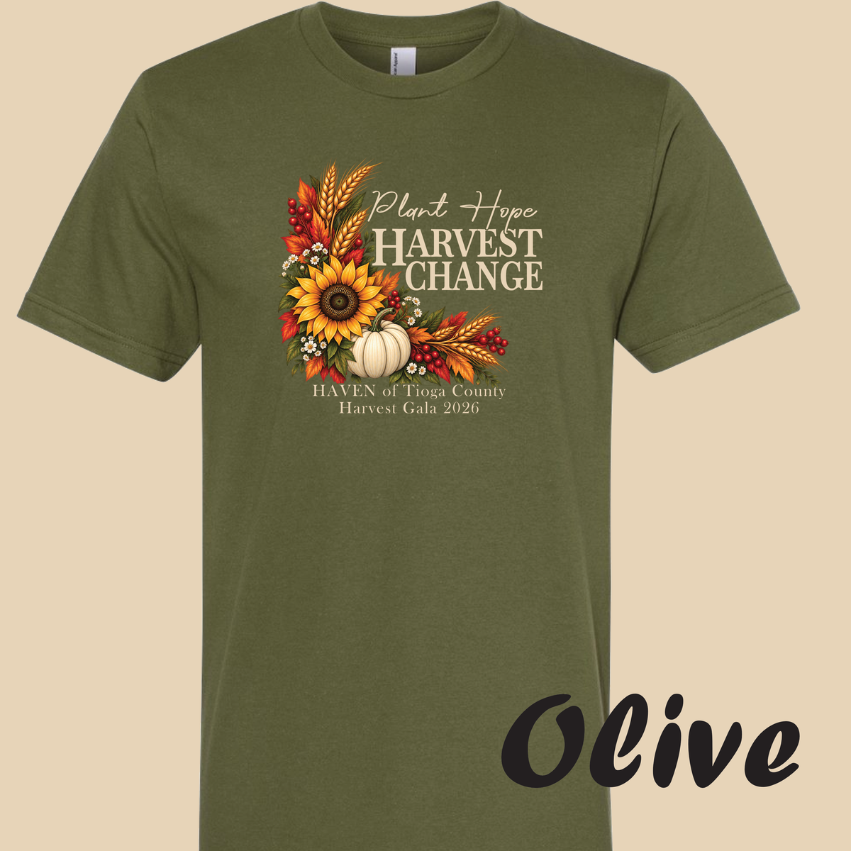 Plant Hope Harvest Change Front only T-shirt