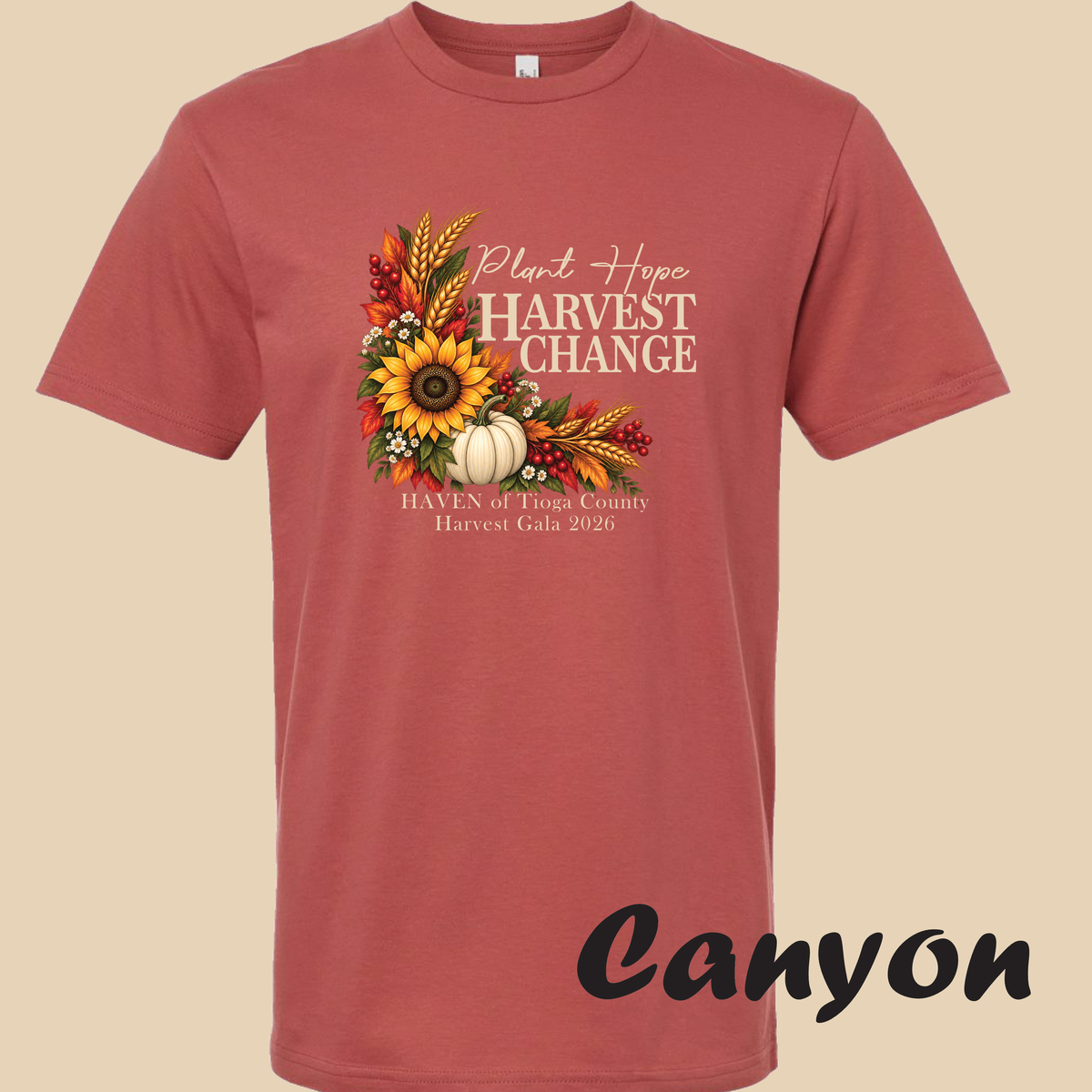 Plant Hope Harvest Change Front only T-shirt