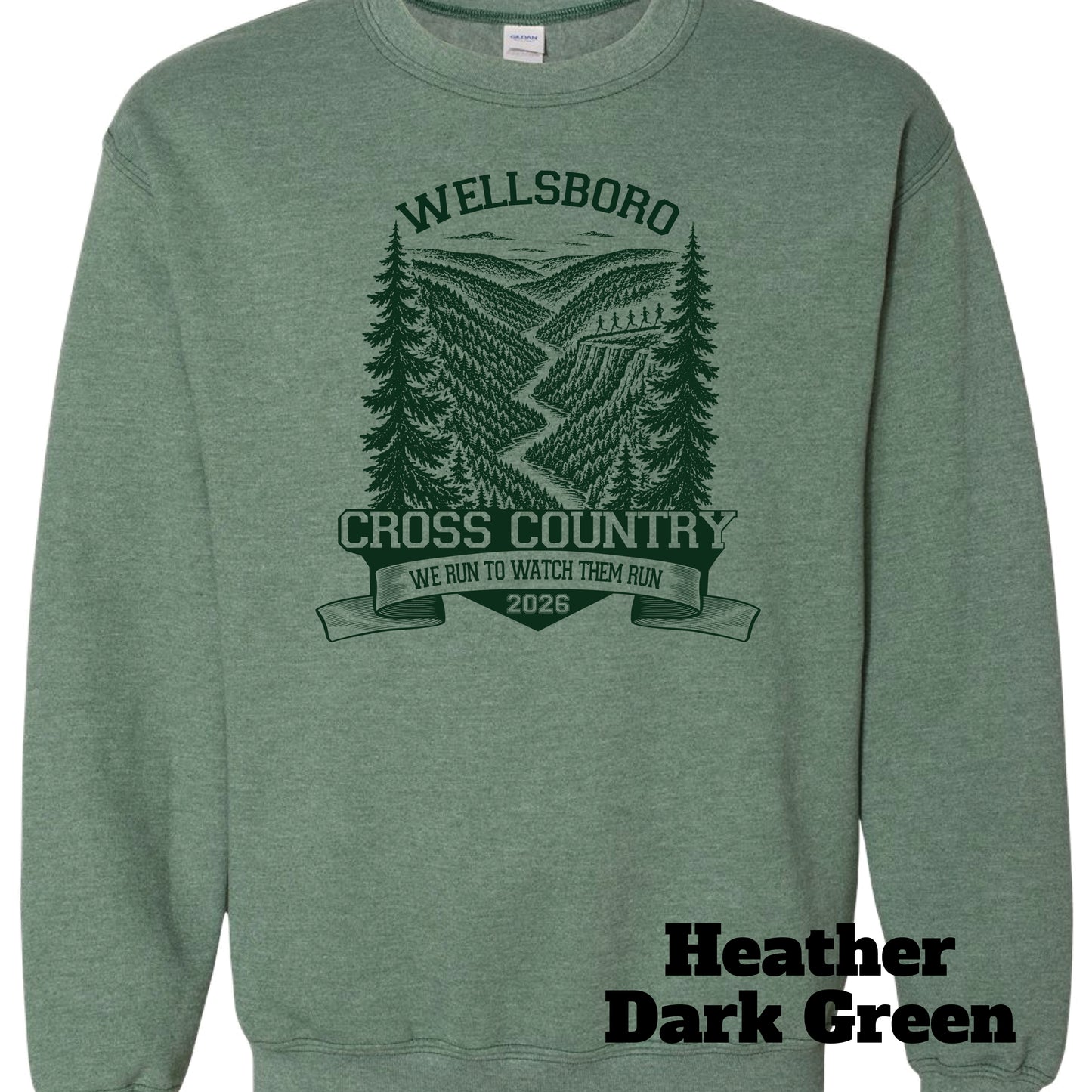 Wellsboro Cross Country Canyon Crewneck Sweatshirt