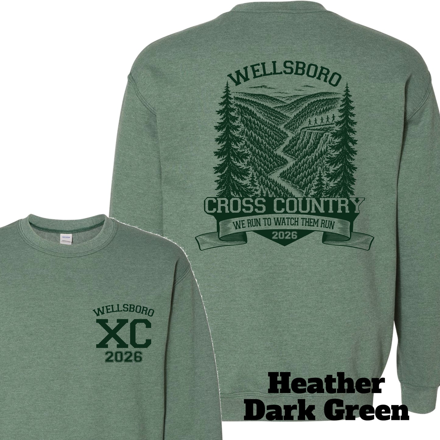 Wellsboro Cross Country Canyon Crewneck Sweatshirt