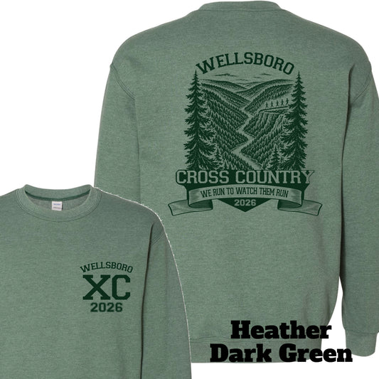 Wellsboro Cross Country Canyon Crewneck Sweatshirt