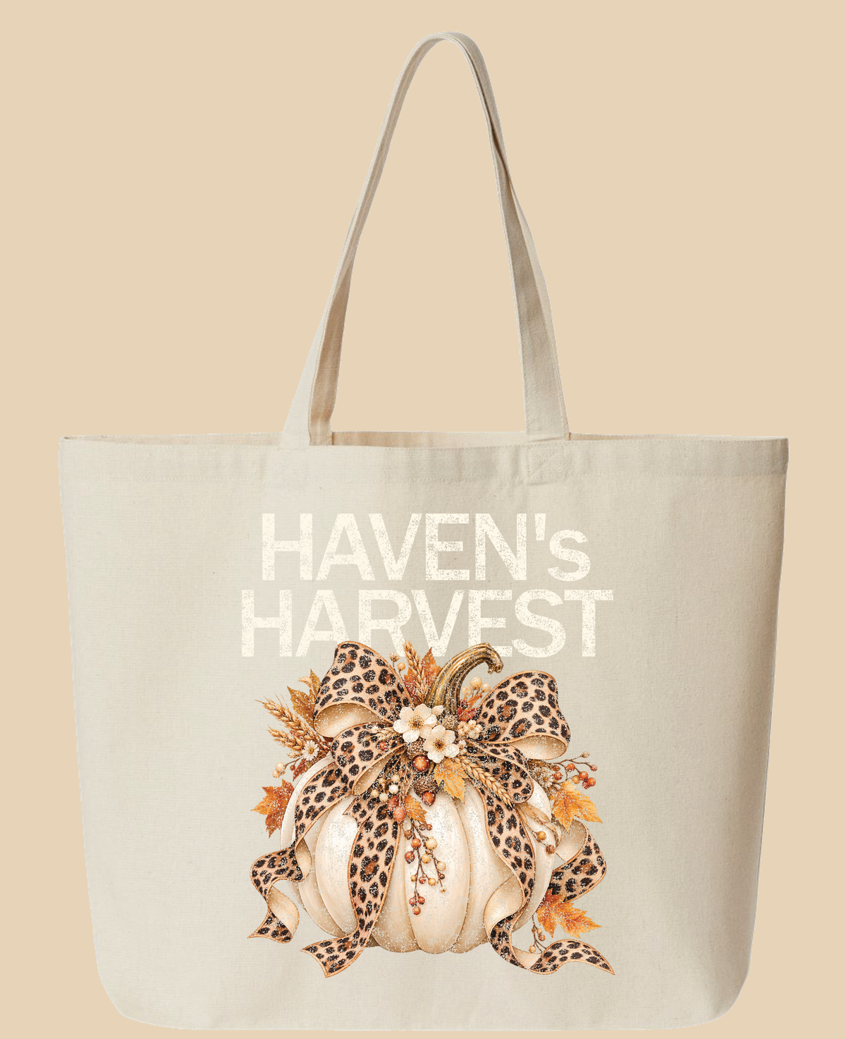 HAVEN's Harvest Jumbo Recycled Midweight Gusseted Canvas Tote