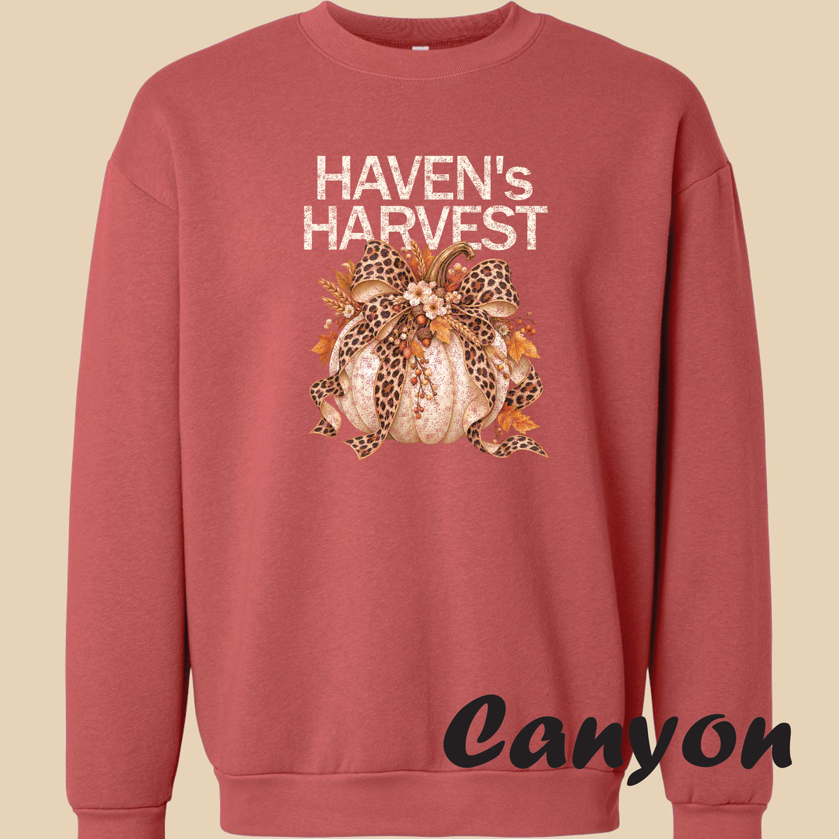 HAVEN's Harvest Pumpkin Crew Neck Sweatshirt