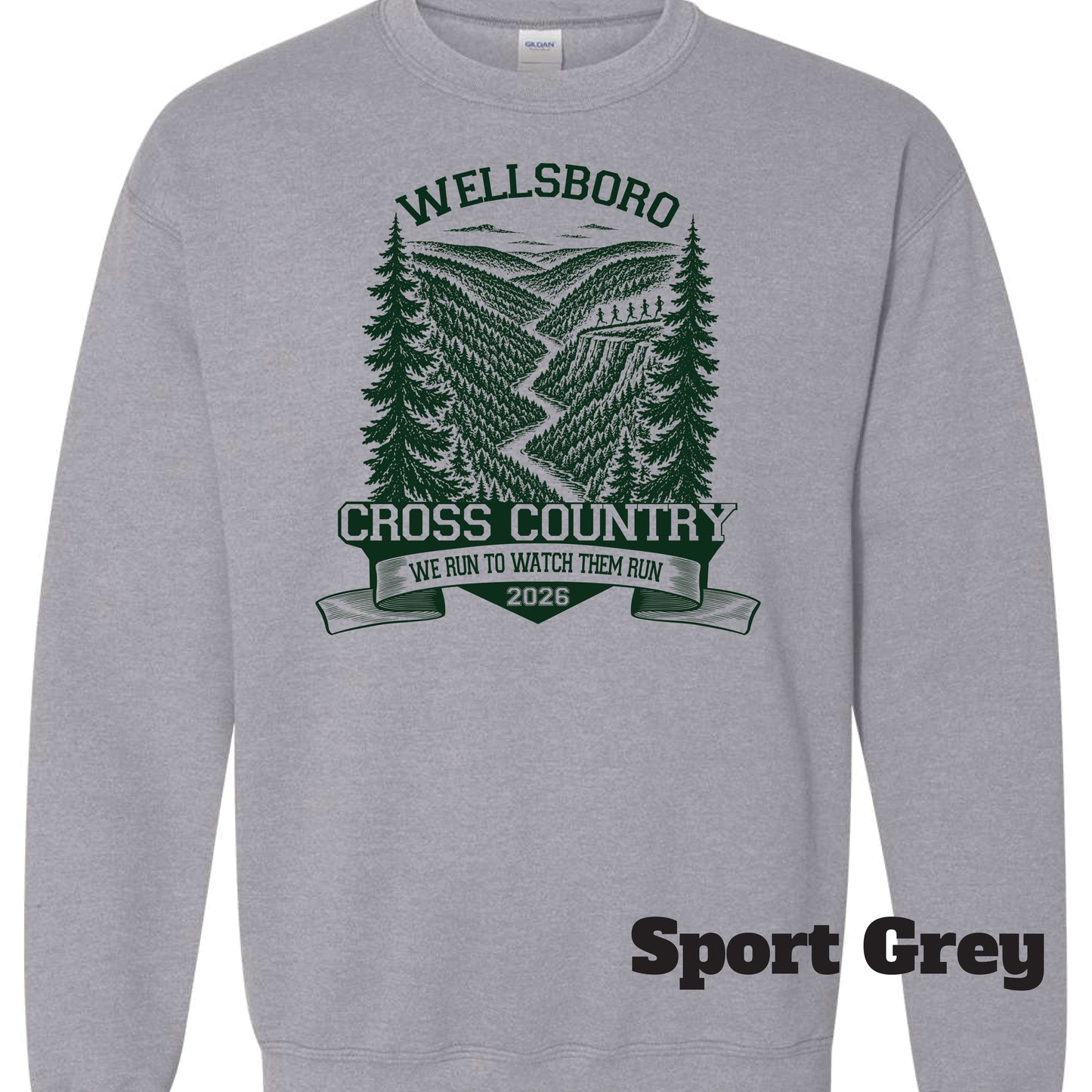 Wellsboro Cross Country Canyon Crewneck Sweatshirt