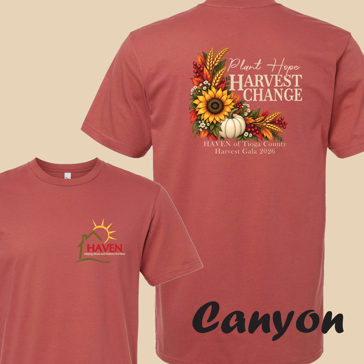 Plant Hope Harvest Change Front Logo T-shirt