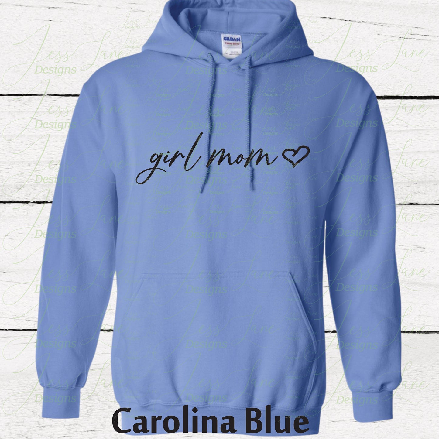 Girl Mom Heart Hoodie