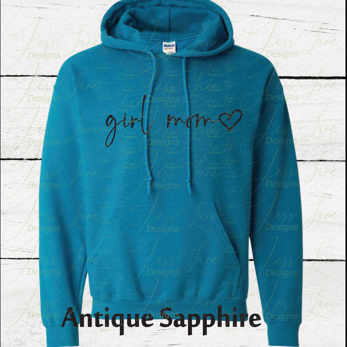 Girl Mom Heart Hoodie