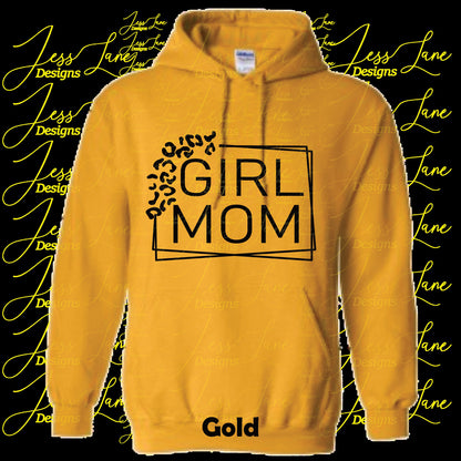 Girl Mom Leopard Hoodie