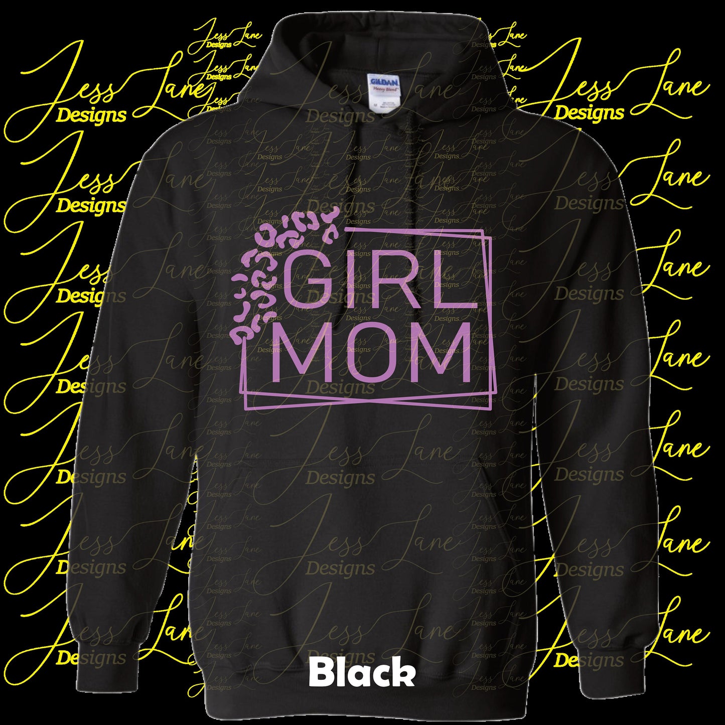 Girl Mom Leopard Hoodie