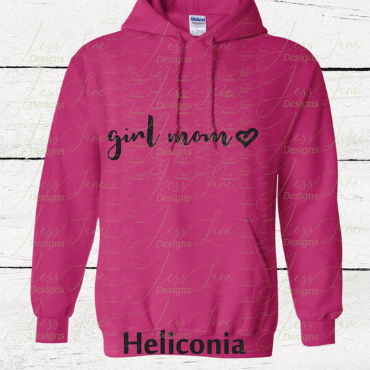 Girl Mom Heart Hoodie