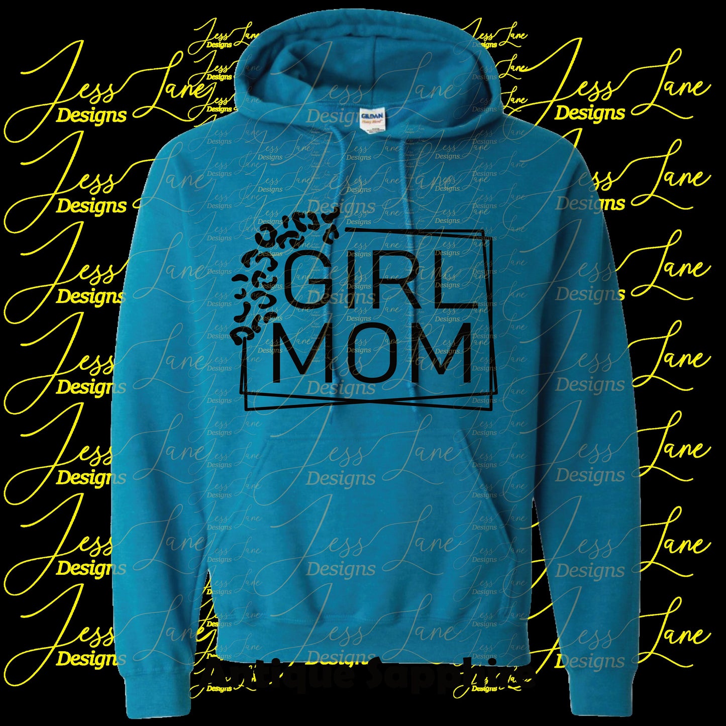 Girl Mom Leopard Hoodie