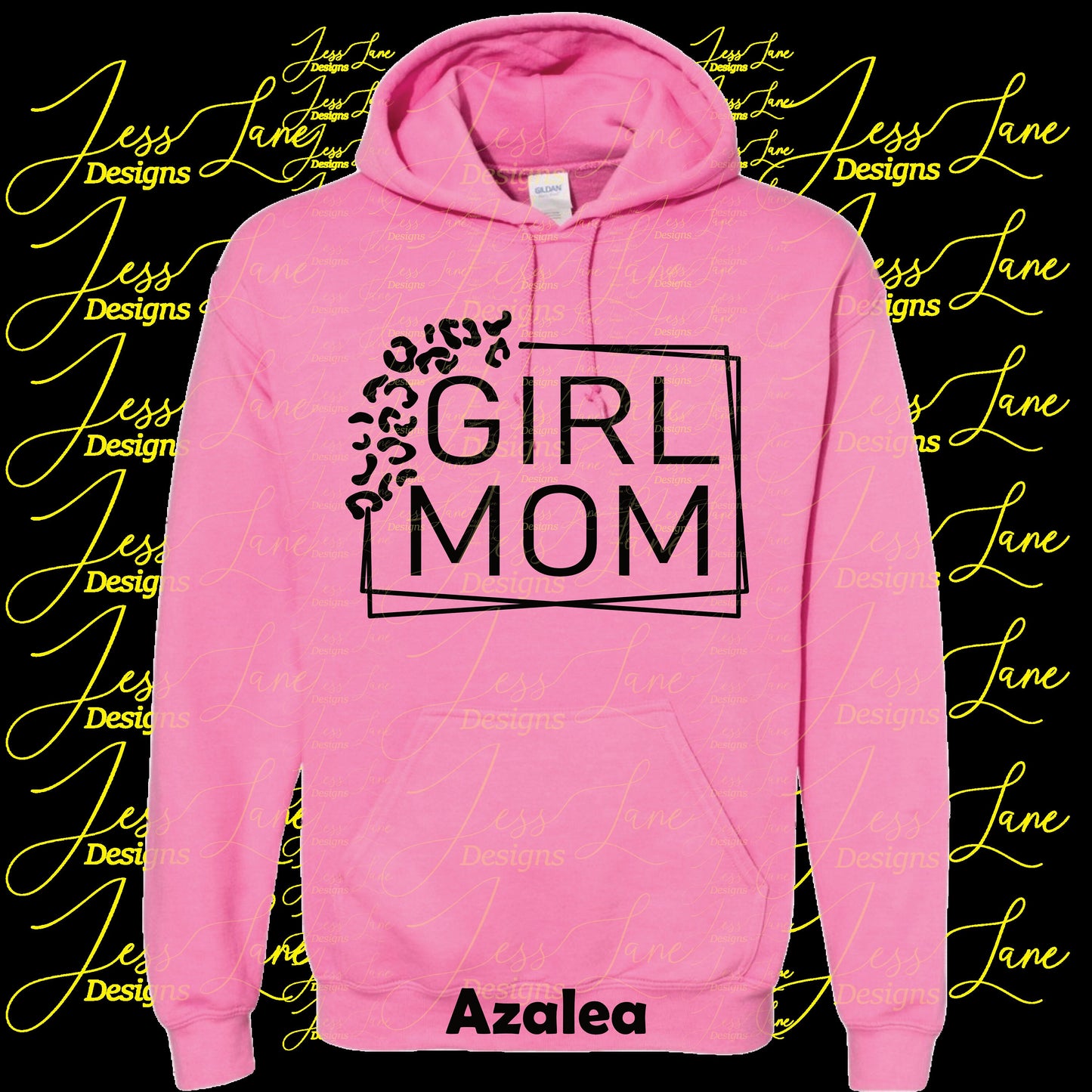 Girl Mom Leopard Hoodie