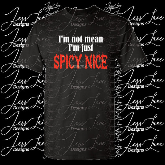 I'm not mean I just Spicy Nice Shirt, Snarky Shirt Spice Nice shirt