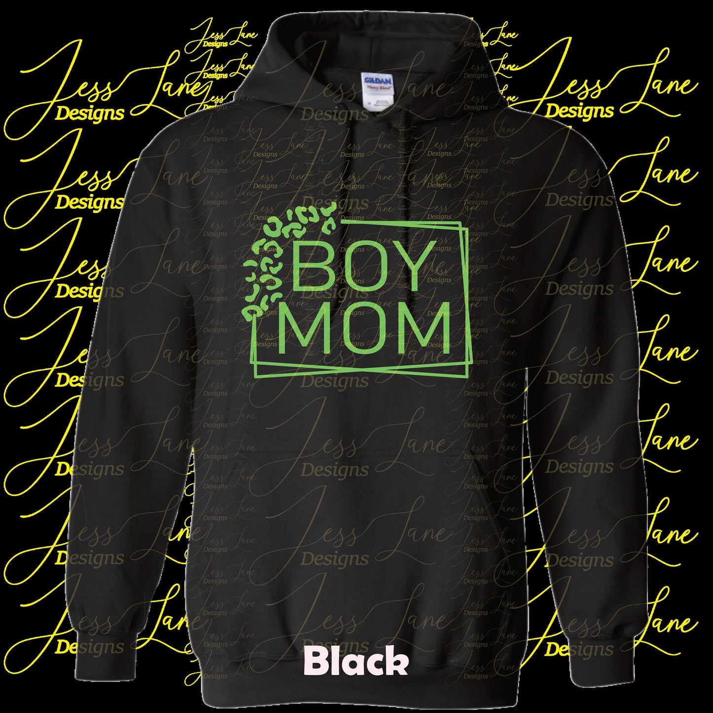 Boy Mom Leopard Hoodie