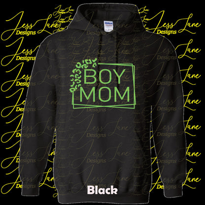 Boy Mom Leopard Hoodie