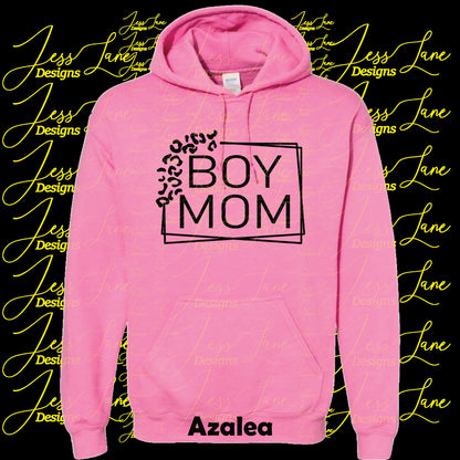 Boy Mom Leopard Hoodie